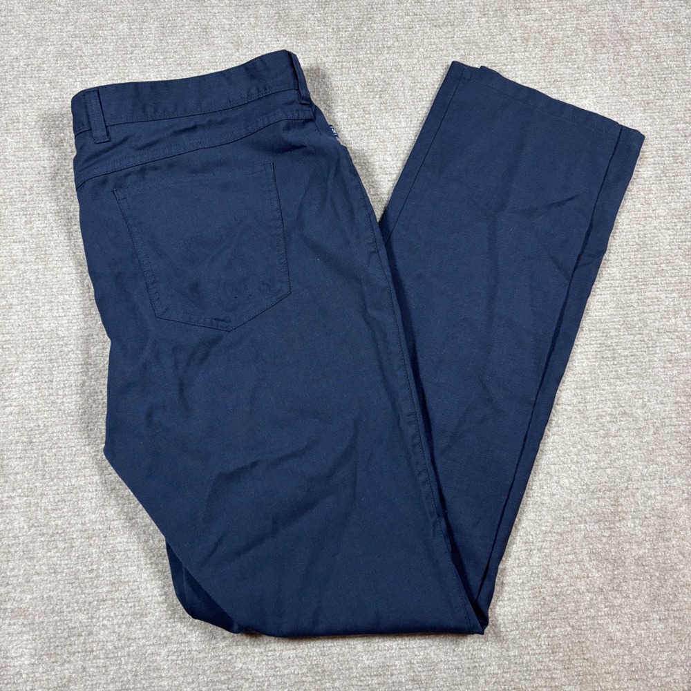 Mizzen + Main Blue Performance Trim Fit Chino Pants Men's Size 36x34‎ EUC
